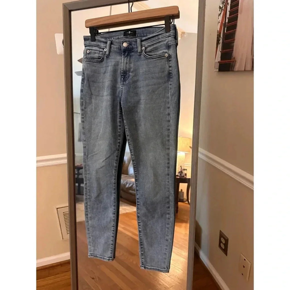 Women's 7 For All Mankind Jeans, Blue, Size 26 - Picture 1 of 4